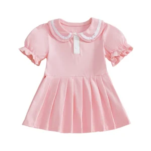 Adorable Infant Girl Floral Print Sleeveless Dress with Bowknot