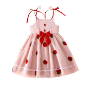 Cute Baby Girl Floral Print Ruffle Sleeveless Dress