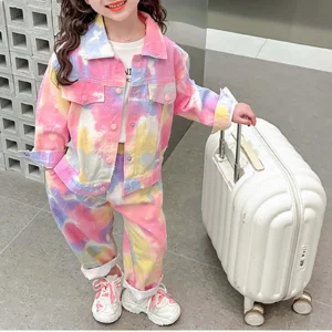 Toddler Girls Clothing Denim Set Top And Bottom