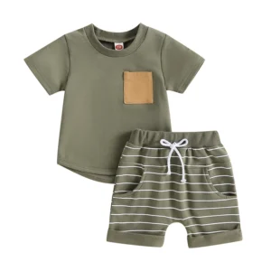 0-4Years Baby Kids Boys 2Pcs Summer Set