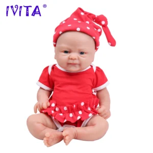 IVITA 14inch 1.65kg Full Body Silicone Bebe Reborn Doll