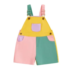Lioraitiin Toddler Boy Girl Overalls Shorts