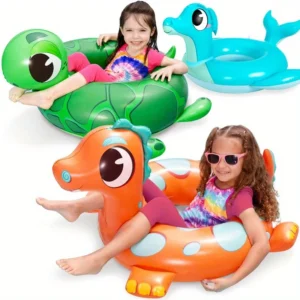 Joyfy 3Pack Inflatable Pool Tubes Dinosaur