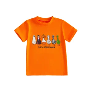 Print Summer Kids Halloween Short Print Summer Tops