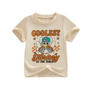 Boys Turkey-Print Thanksgiving T Shirt