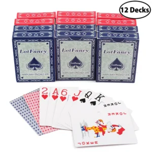 12 Decks Poker Size Jumbo Index Playing Cards for adults elder Board Game